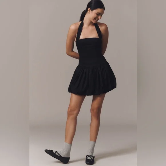 Delfi Collective Halter bubble dress black - Picture 4 of 6